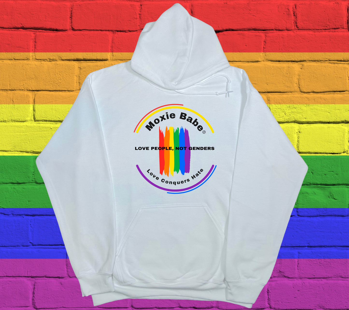 Moxie Babe® Love People, Not Genders Hoodie