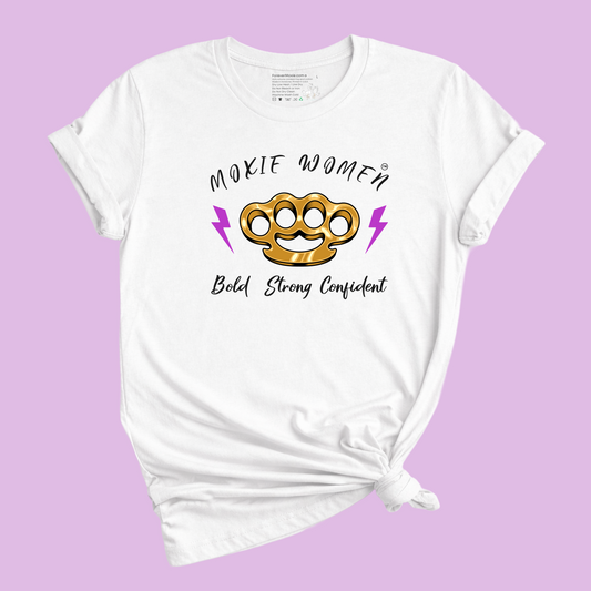 Moxie Women™ Strong, Bold, Confident Brass Knuckles T-Shirt