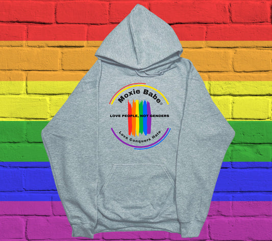 Moxie Babe® Love People, Not Genders Hoodie
