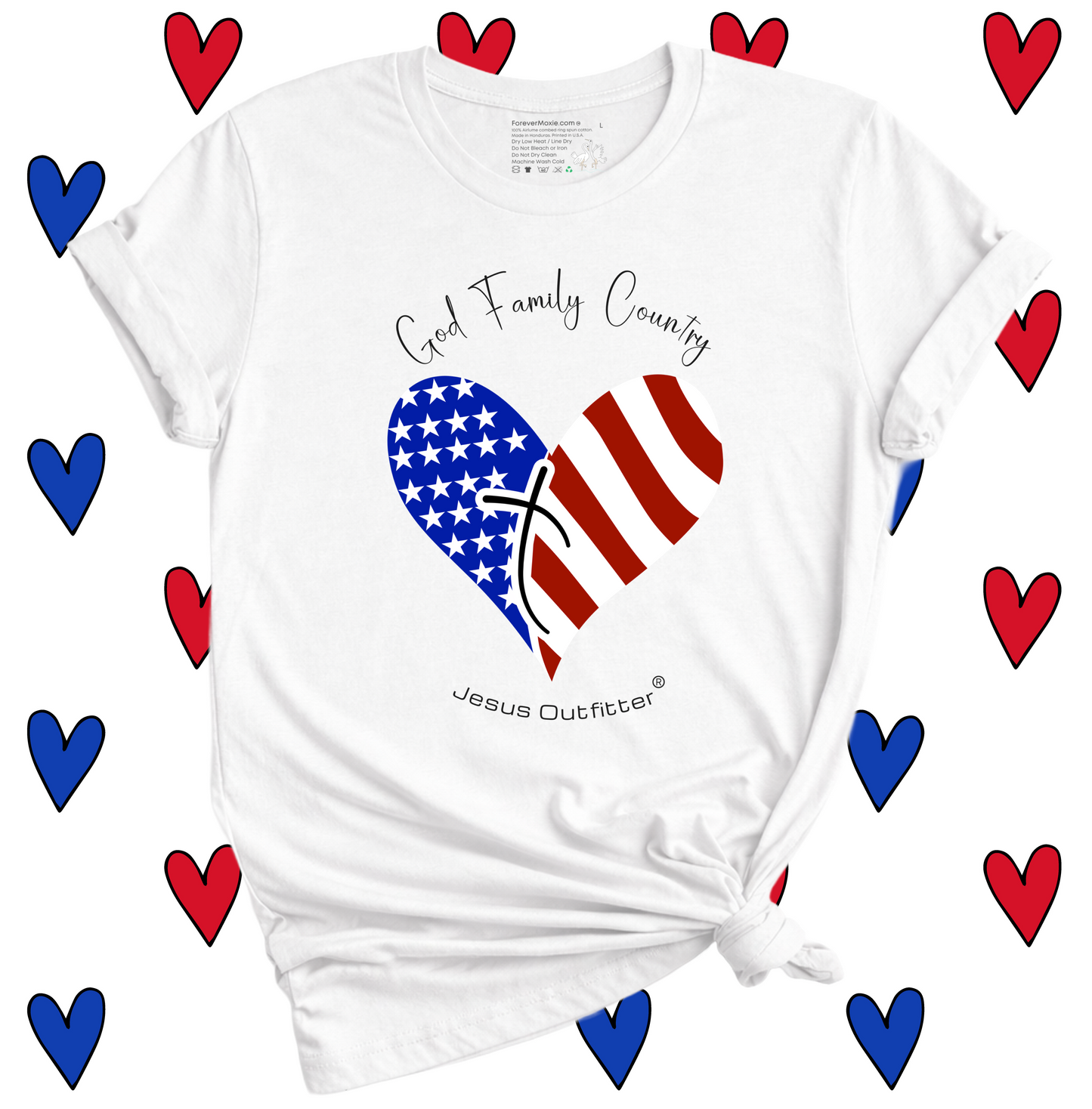 Jesus Outfitter® God, Family, Country T-Shirt