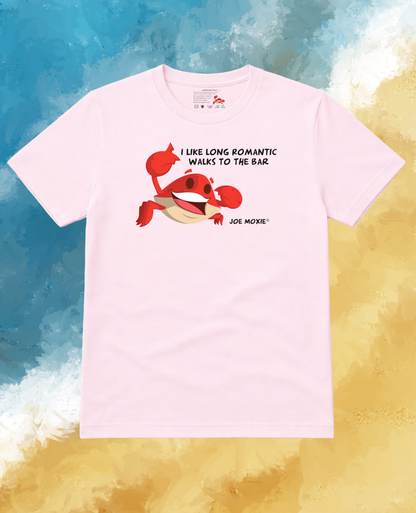Joe Moxie® I Like Long Romantic Walks To The Bar T-Shirt