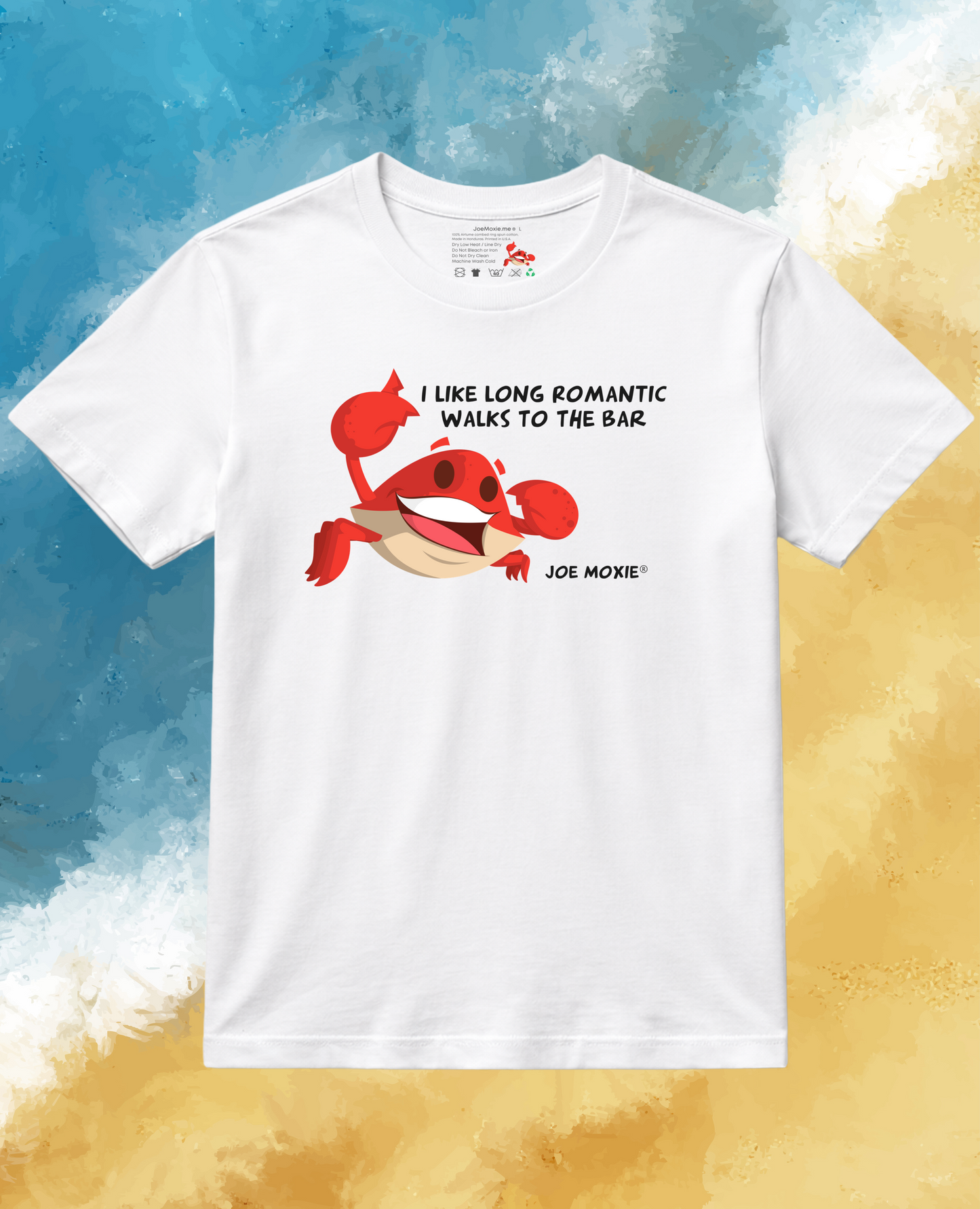 Joe Moxie® I Like Long Romantic Walks To The Bar T-Shirt