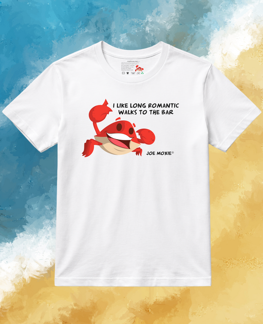Joe Moxie® I Like Long Romantic Walks To The Bar T-Shirt